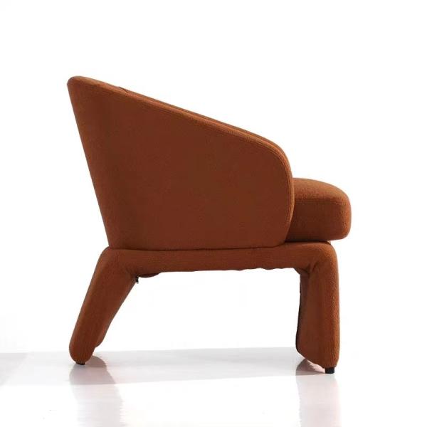 Woolen Cloth Arm Chairs ,  Graceful Contemporary Velvet Armchair