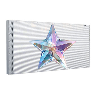 P8 Adhesive Transparent LED Display 80% Transparency 3.5KG Per Panel Ultra Thin 3mm