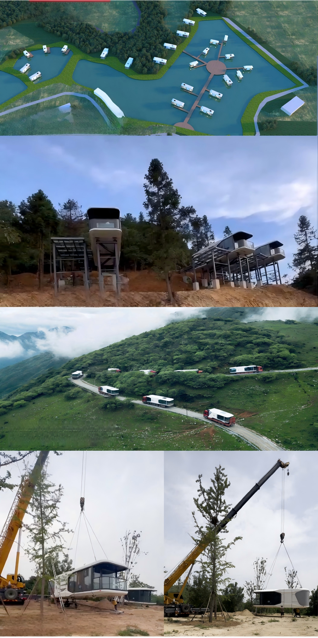 P05 Space Capsule House | Luxury Prefab Modular Home with Smart Control and Aviation-grade Aluminum Alloy Panels