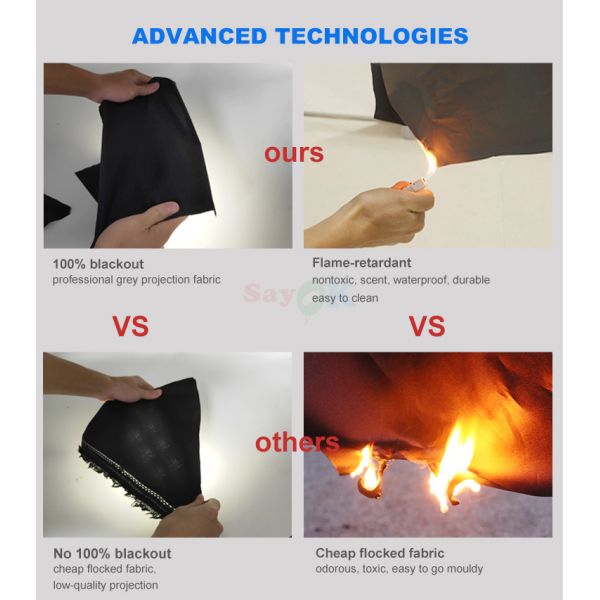 4m Dôme gonflable du planétarium Tente de cinéma portable École projection Dôme gonflable du planétarium avec souffleur de l'air Tapis de sol