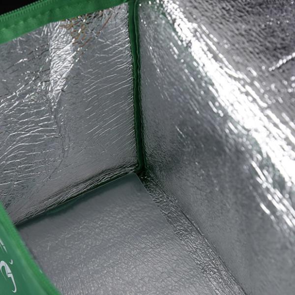 Eco-friendly 80GSM non-woven value priced insulated 6-pack cooler bag promotional use logo printed bag