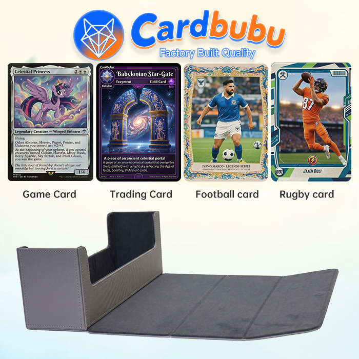 Portable Grey Double Deck Card Box   Yu Gi Oh Legendary Decks 2
