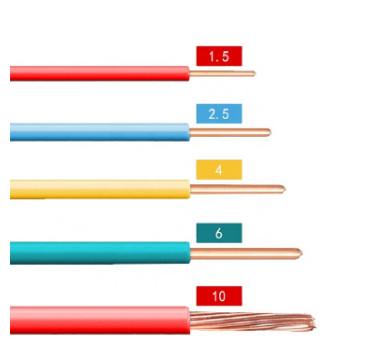 Rolled Copper Building Wire , Bv 4mm/6mm2 8 Gauge Stranded Wire