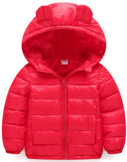 Foldable Kids Puffer Jacket , Colorful Kids Packable Down Coat Ultra Light