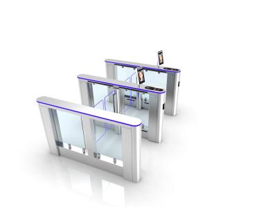 Anti-Pinch Swing Barrier Turnstile High Operation High Speed Gate With Alarm Light
