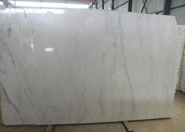 Polished Statuario Venato Porcelain Tile , White Large Marble Floor Tiles