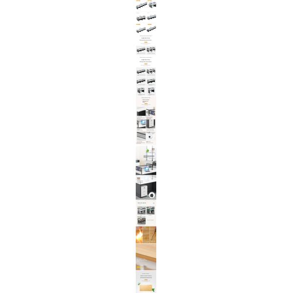Supermarket Office Desk Staff Tables and Chairs Combination with Sturdy Construction