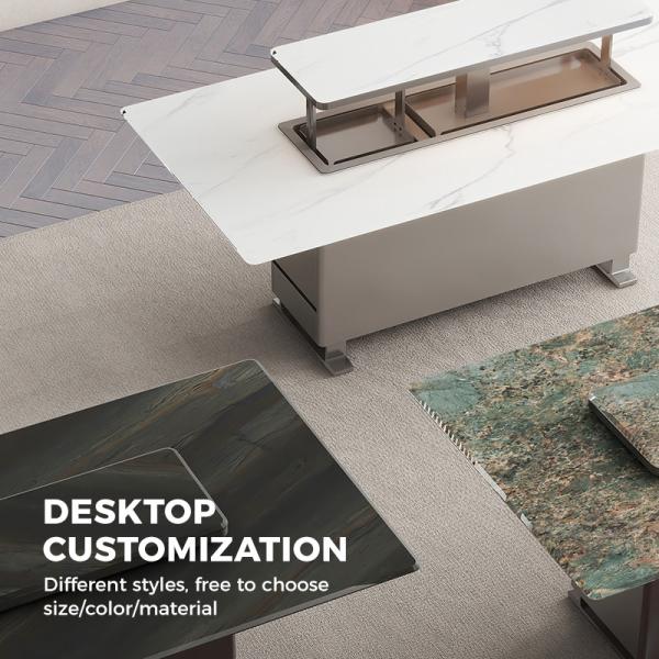 Smart and Space-Saving Multifunction Lift Freezer Conference Table for Modern Offices