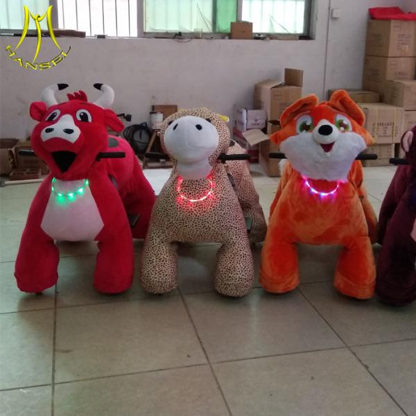 Hansel  theme park equipment for sale plush electronic kid riding horse toy shopping mall