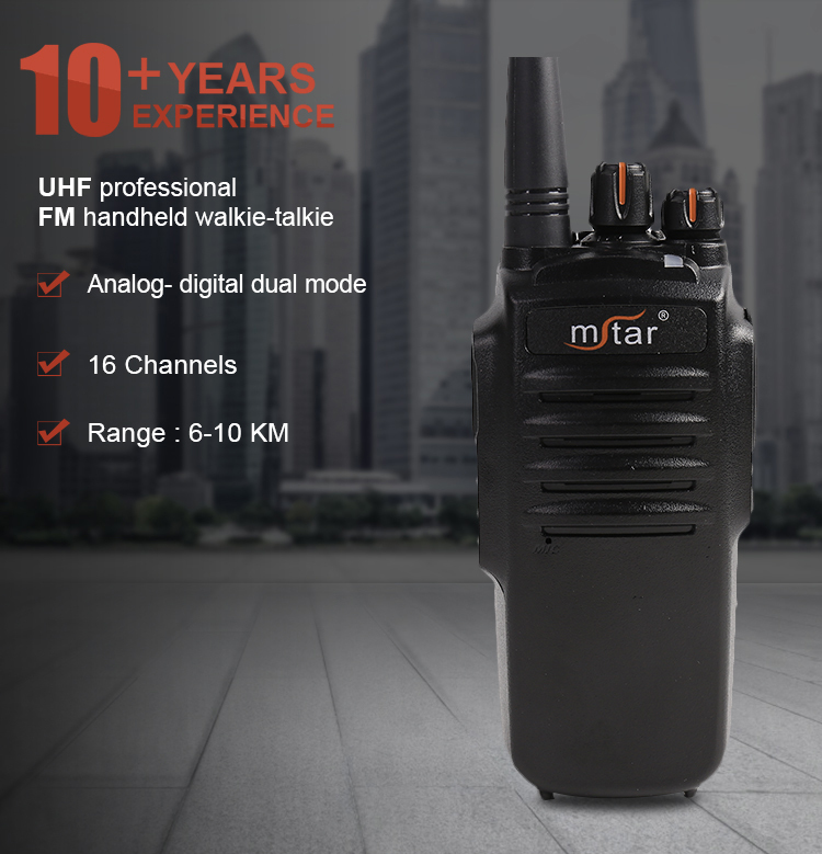 Mstar M8800 5W Full Duplex Handheld Radio VHF UHF Two Way Radio with High and Low Power Selection