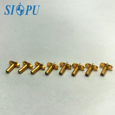 Conector coaxial de RF masculino SSMB con conector de montaje de brida