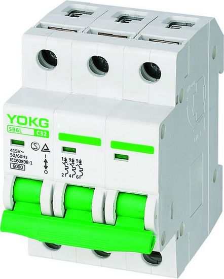 Поляка поляка 2 автомата защити цепи SB6L 1 6KA 220V разрывная мощность мини высокая