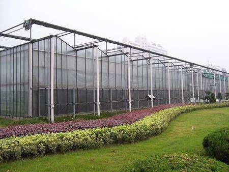 Hermetic Agricultural Glass Greenhouse , Venlo Greenhouse Structure Aluminium Alloy Roof