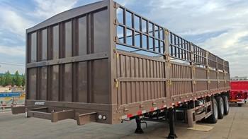 High-Performance Fence Semi Trailer For Secure Transport Of Livestock Animals And Heavy Load