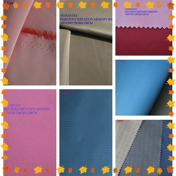 F4300 100% polyester shape and imitation memory series for outdoor jacket herrry bone