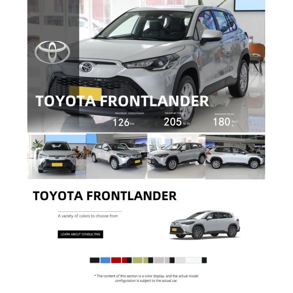 2024 Toyota Fenglanda 2.0L Intelligent Electric Hybrid Dual Engine Left Steering Bestseller New Car