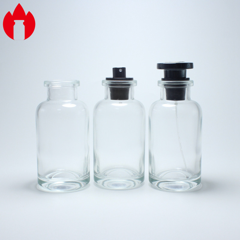 духи ясности 100ml отлили стеклянные бутылки в форму с брызгами насоса