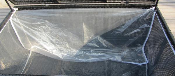 Waterproof Decorative KD Resin Wicker Storage Box For Storeroom