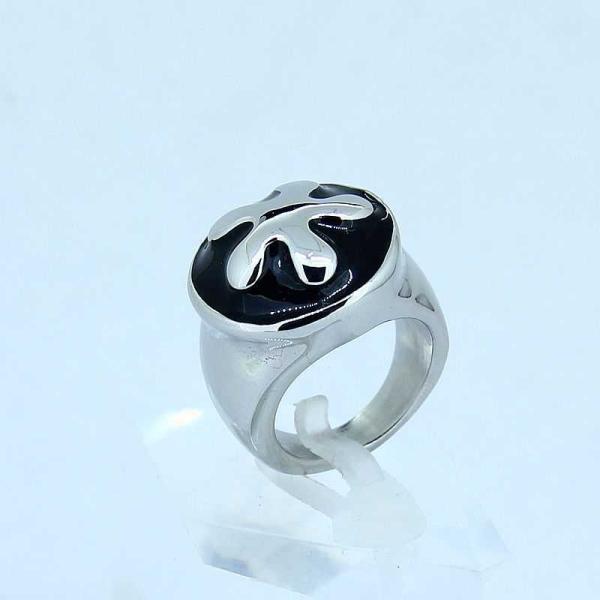 FAshion 316L Stainless Steel Cross Ring With Enamel LRX099