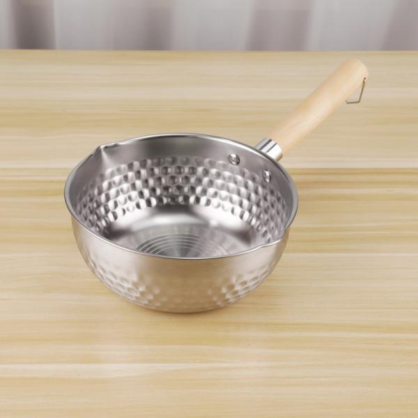 Не суп ресторанов нержавеющей стали лотка соуса ручки японский варя бак с деревянной ручкой