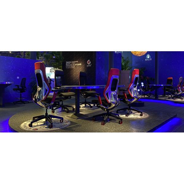 Roc Chair Red Luxury Height Adjustable Racing Chair Ergonomic Swivel Gaming Chairs