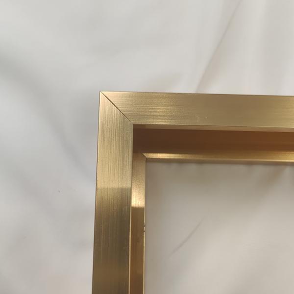 Matte Gold Aluminum Extrusion Profiles for Timeless Picture Frames/Mirror Frames