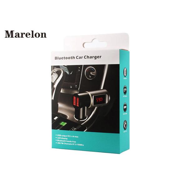 Digital Display Bluetooth Car Charger 360 Independent Volume Control