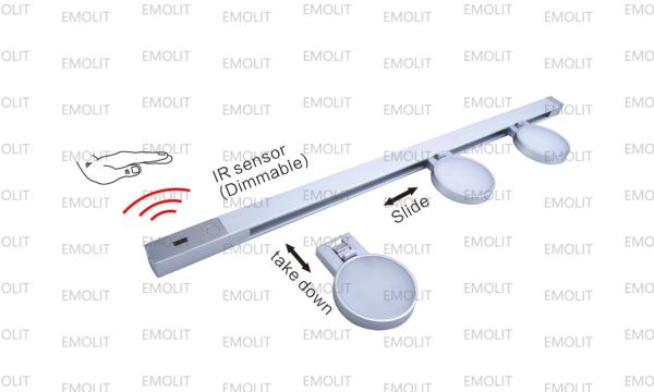 Aluminum IR Sensor Dimmable Track LED Furniture Lamp Set High Lumen CE Approval