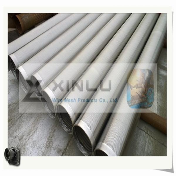 φ33 Aisi 316l Perfect Round Johnson Wire Wrap Screen Tube Strainer Pipe Slot 50micron For Industrial Filtration