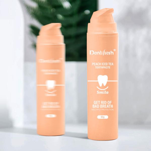 Pâtes à dents non irritantes à pompe à bouteille