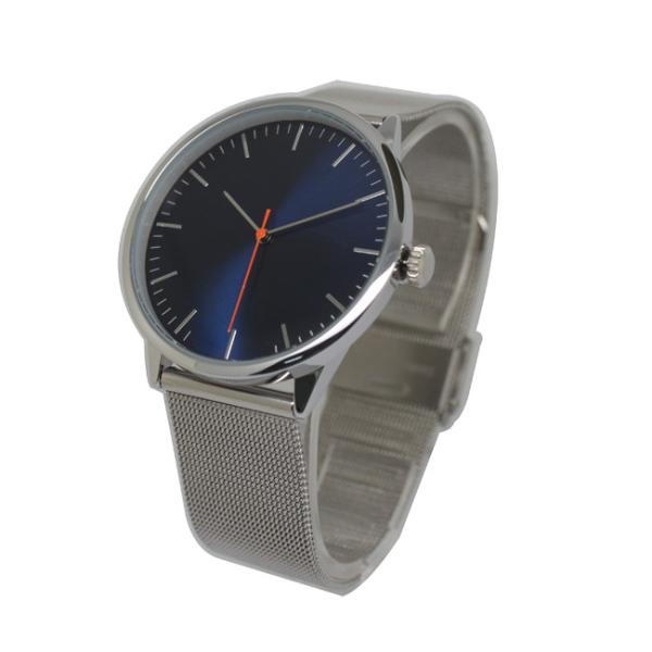 Round Alloy Wrist Watch / Stainless Steel Mesh Watch , Private Label Men Logo Customized