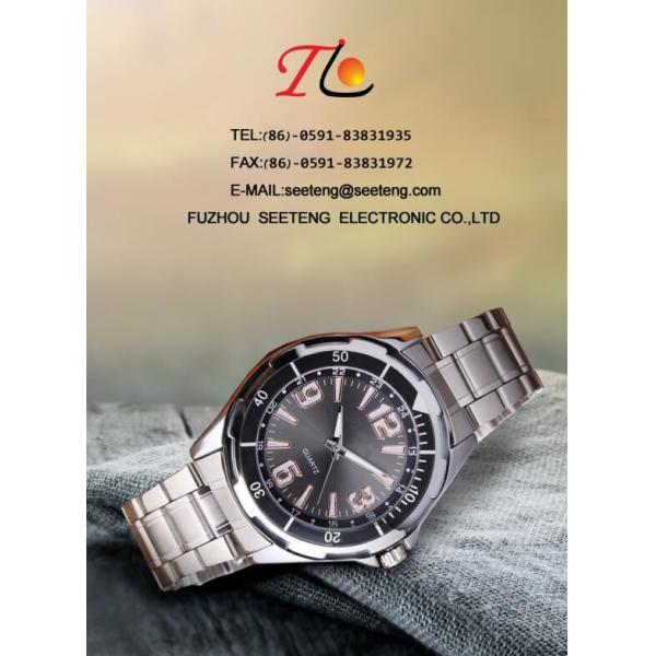 Classic business style watch men watch with stainless steel band