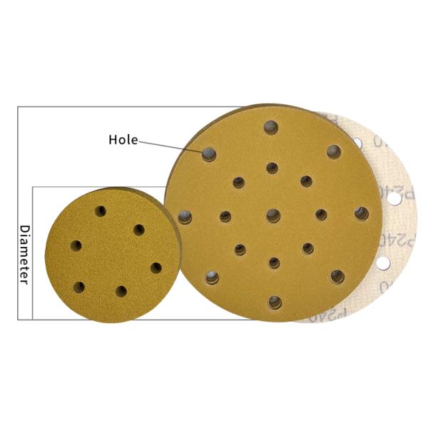 Hook and Loop Backing Material 6 Inch 150mm 180mm 8 Hole Sanding Disc for Bench Grinder