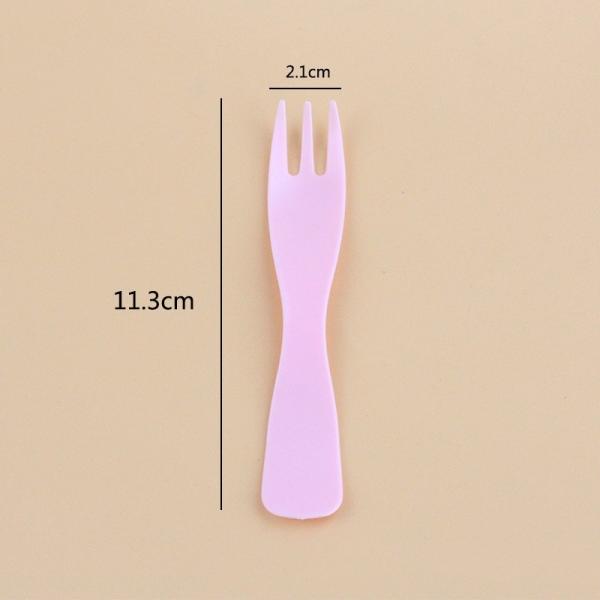 Straight Style Disposable Plastic Cake Fork for Fruit Dim Sum and Other Foods