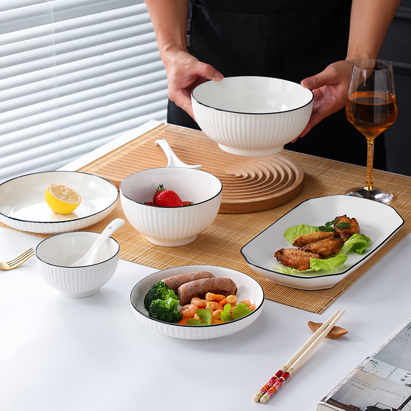 Обедать элегантный набор Tableware, набор Dinnerware 12 частей керамический