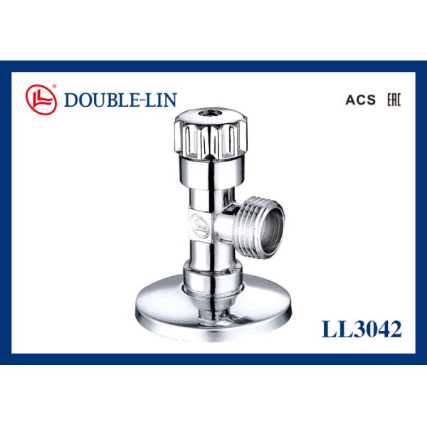 Отполированный покрытый хромом покрыл 1/2» x 3/8" латунные угловые вентили