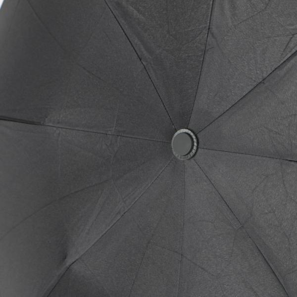 Inverted Self Opening Umbrella , Black Pongee Canopy Automatic Folding Umbrella