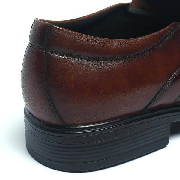 Anti Odor Dark Brown Comfortable Mens Leather Dress Shoes