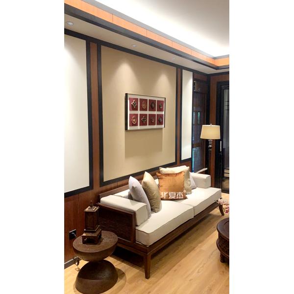 200mm Waterproof PVC Wall Panels Green Hot Stamping PVC Panels Home Decoration