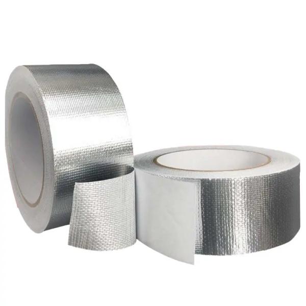 Flame Retardant Waterproof Tape Aluminum Foil HVAC Rubber Adhesive Glass Fiber Tape
