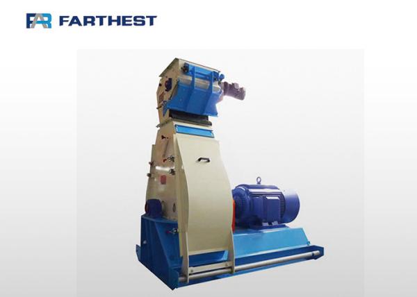 Low Noise Rice Bran Hammer Mill Machine , Fish Feed / Pharmaceutical Grinder