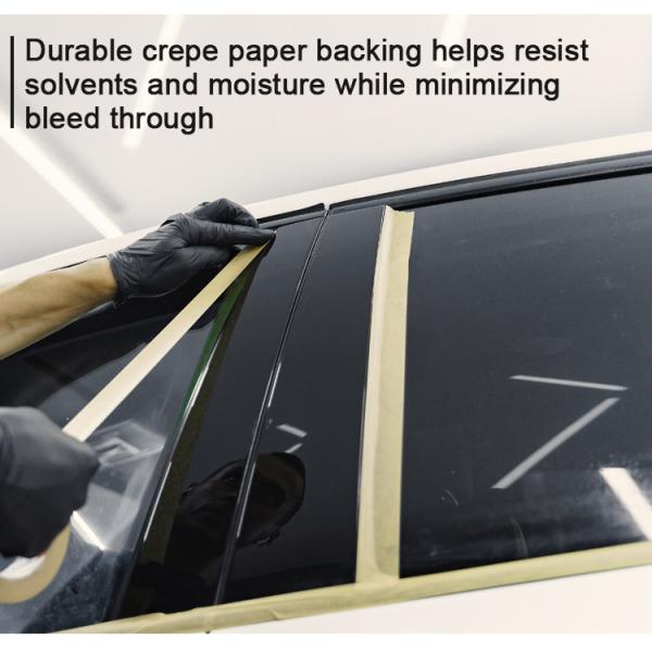 High Temperature UV Resistance Resistance Painters Masking Adhesive Edge Rubber Easy Tear Car Painting Tape