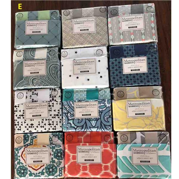 6pcs King Size Microfiber Sheet Set in European and American Style with Solid Pattern