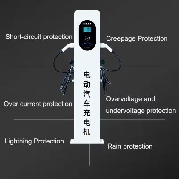 IP67 7kw stations de recharge de véhicules électriques à courant alternatif au sol 60KW 120KW 240KW