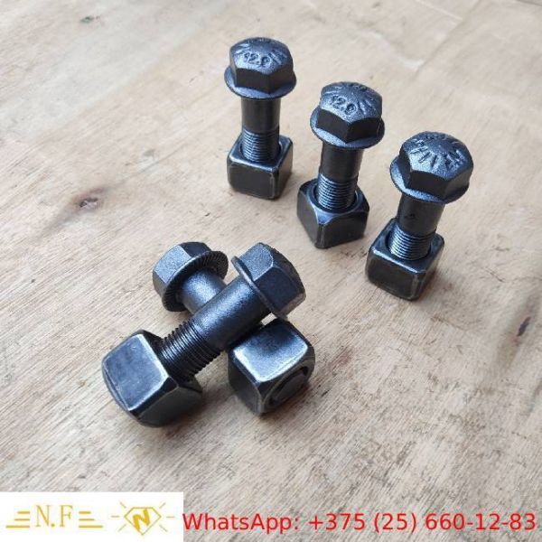 Durable Bulldozer  Grade 12.9 Track Shoe Bolts And Nuts Segment Bolt & Nut