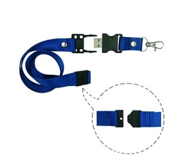 Привод вспышки усб талрепа ремня шеи логотипа 8гб 16гб выдвиженческого желтого диска усб деталя изготовленный на заказ