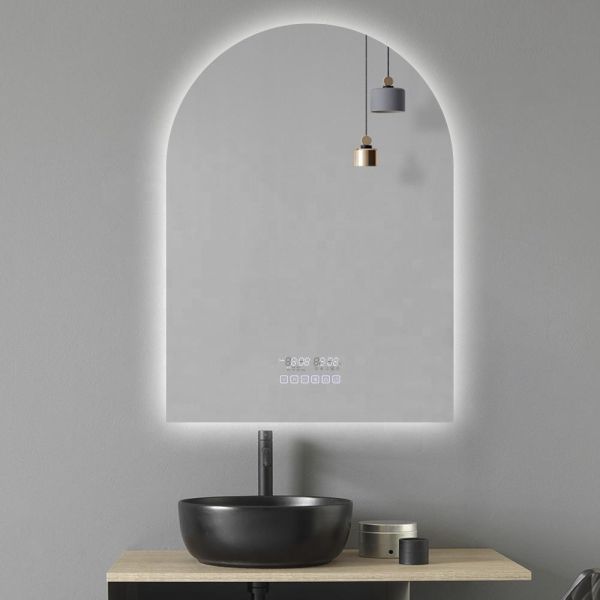 Frameless Smart Touch Screen LED Mirror Wall Mounted Bathroom Vanity Mirror