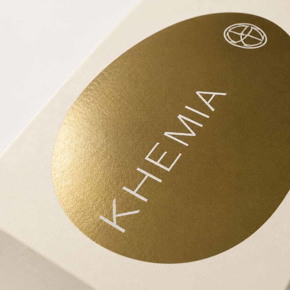 Skincare Gift Box Gold Foil Logo Premium Custom Lid and Base Packaging