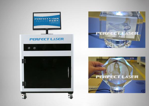 Troféu de artesanato em cristal 40μm 350W gravador a laser 3D