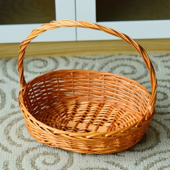 OEM Large Gift Basket Bread Flower Picnic Handmade Woven Custom Straw Wicker Rattan Storage Basket Wicker Gift Baskets Bread Flower Picnic Handmade Woven Custom Wicker Rattan Storage Basket